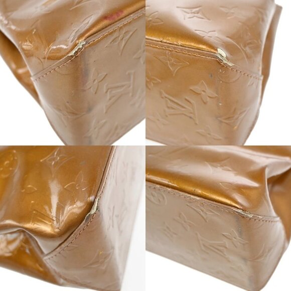 LOUIS VUITTON Read PM Hand Bag Monogram Vernis Patent Bronze M91146 69EF581 - Picture 7 of 14